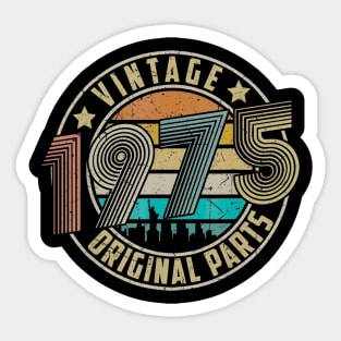 Vintage 1975 Original Parts 45th Birthday Gifts Sticker